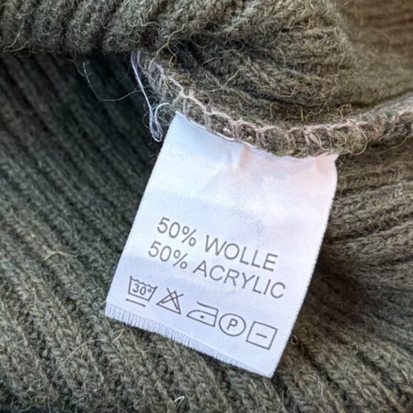 Vintage Freeman T. Porter Green Ribbed Wool Sweater No Size XS/S/M/L - Picture 6 of 10